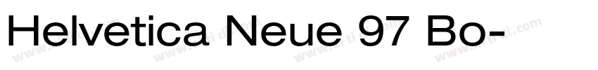 Helvetica Neue 97 Bo字体转换